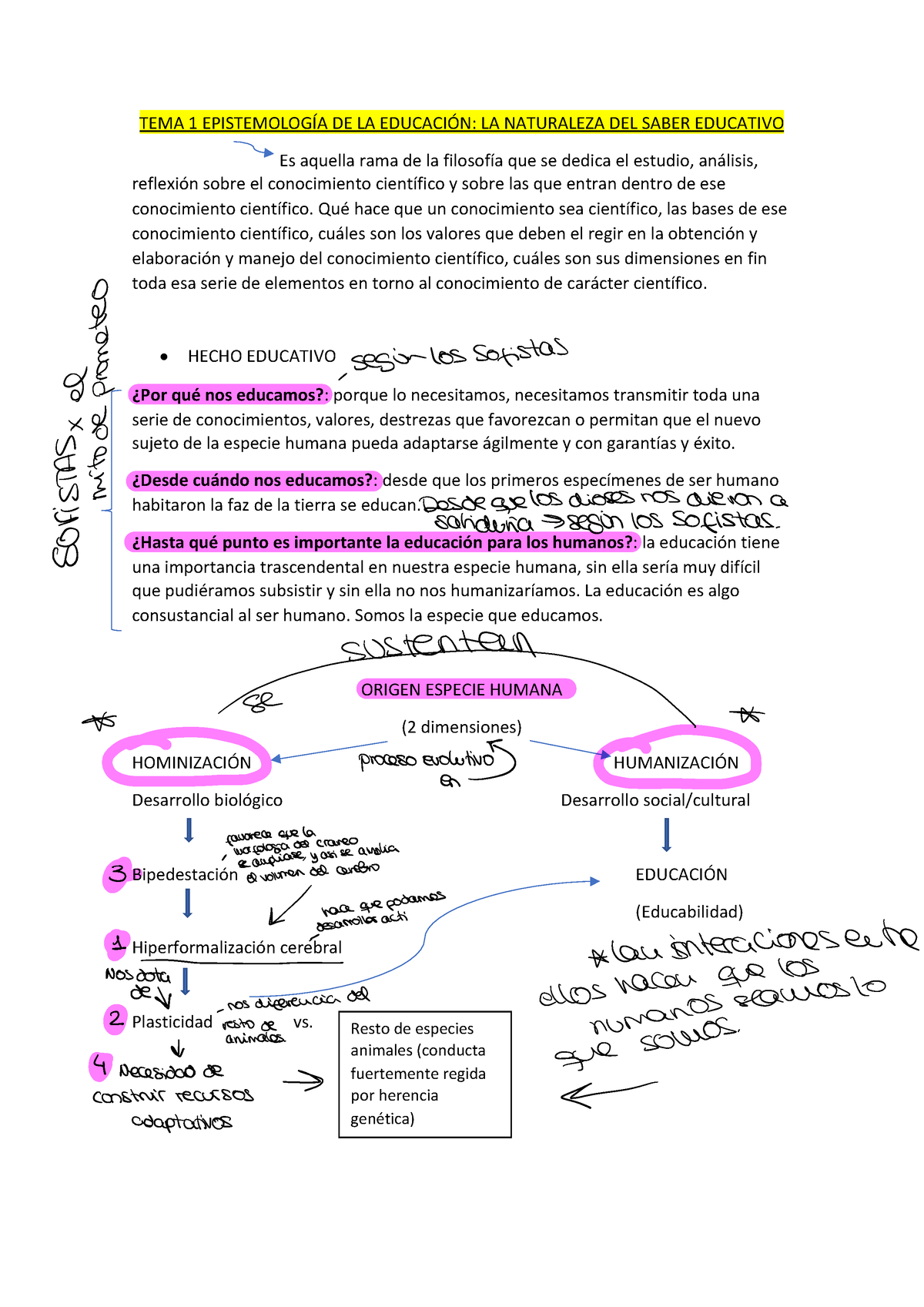 TeoríA DE TeoríAS DE LA EducacióN TEMA 1 - TEMA 1 EPISTEMOLOGÍA DE LA ...