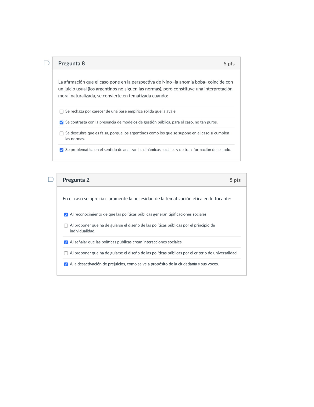 Etica en la administración Pública respuestas TP1 Trabajo práctico 1