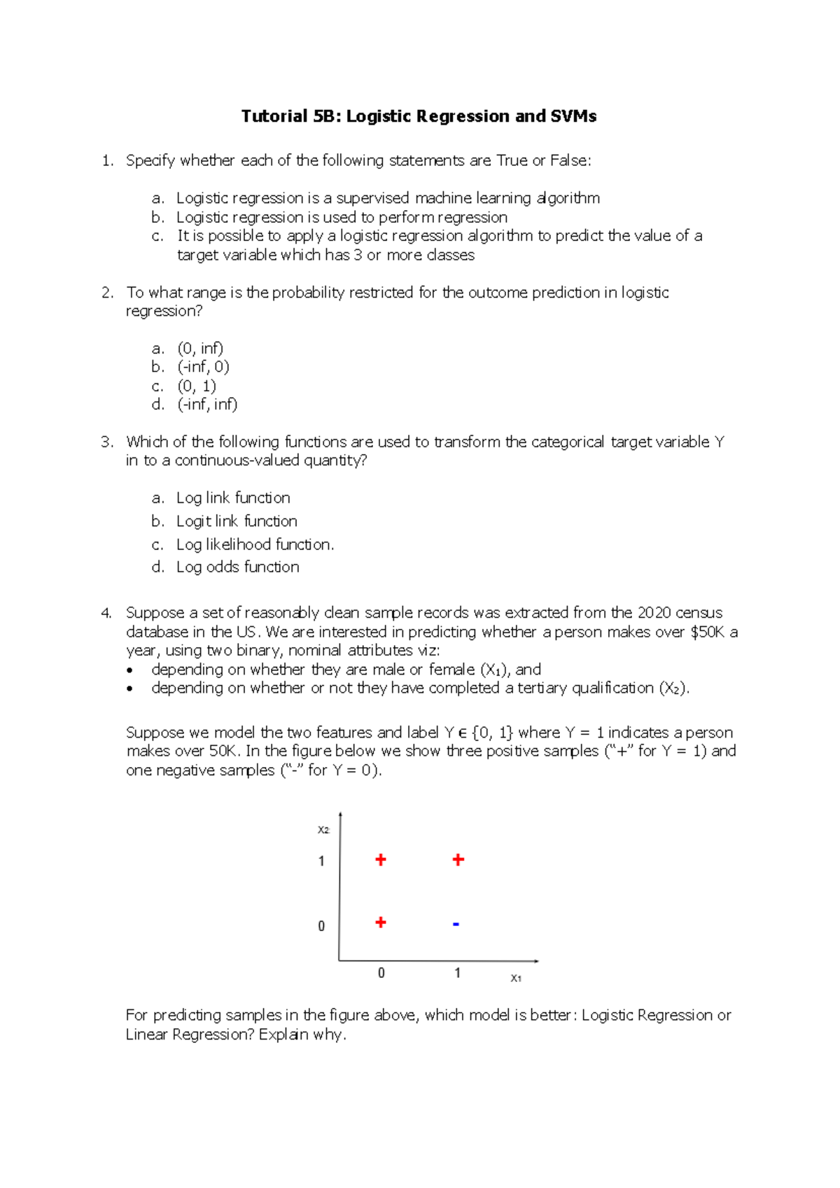 Tutorial 5B - Logistic regression is a supervised machine learning ...