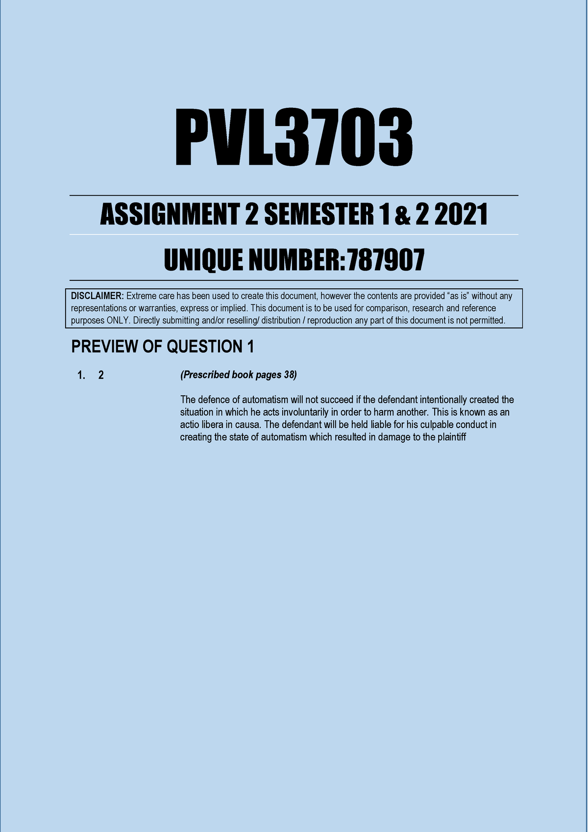 PVL3703 Assignment 2 Semester 1 & 2 2021 - PVL 3703 ASSIGNMENT 2 ...