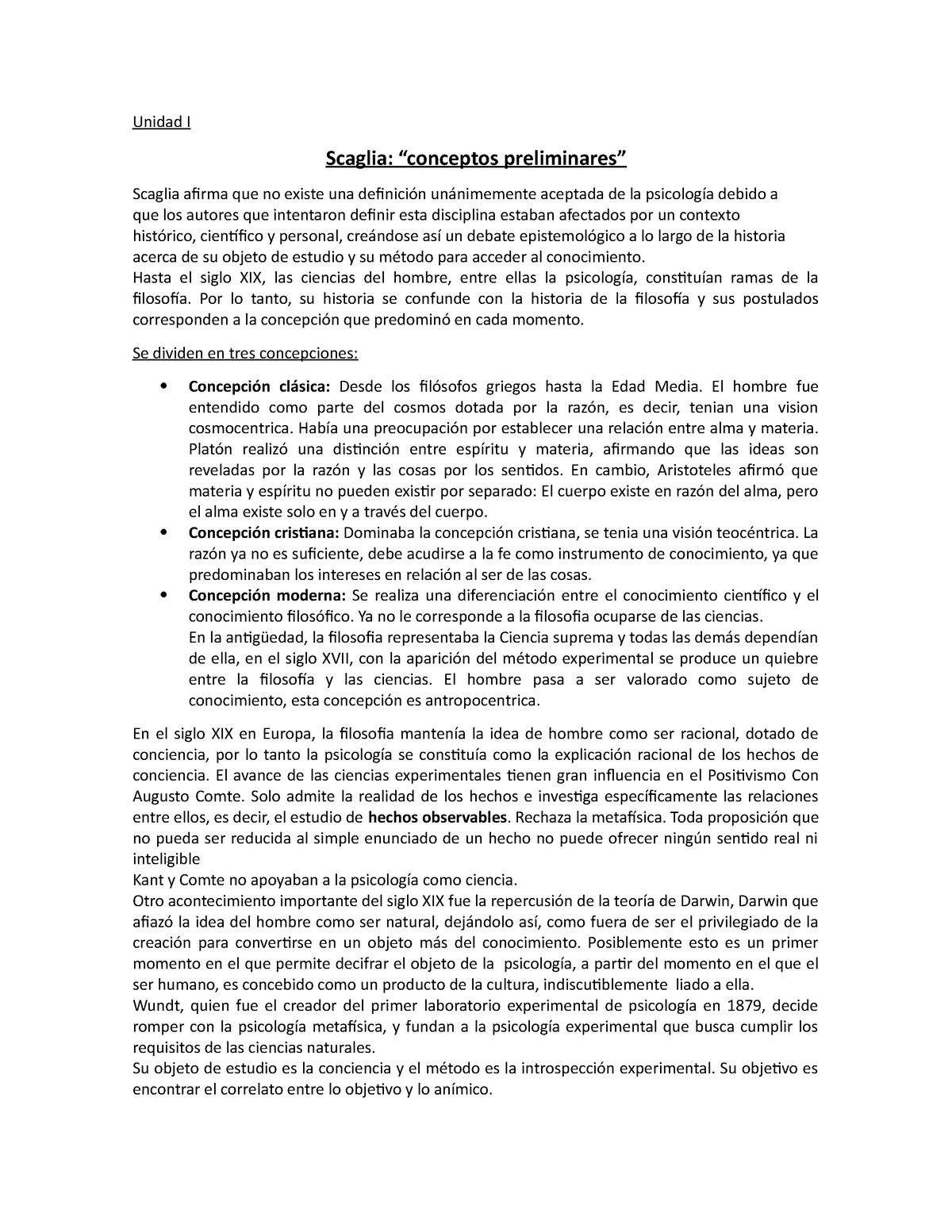 Resumen Corrientes - Unidad I Scaglia: “conceptos Preliminares” Scaglia ...