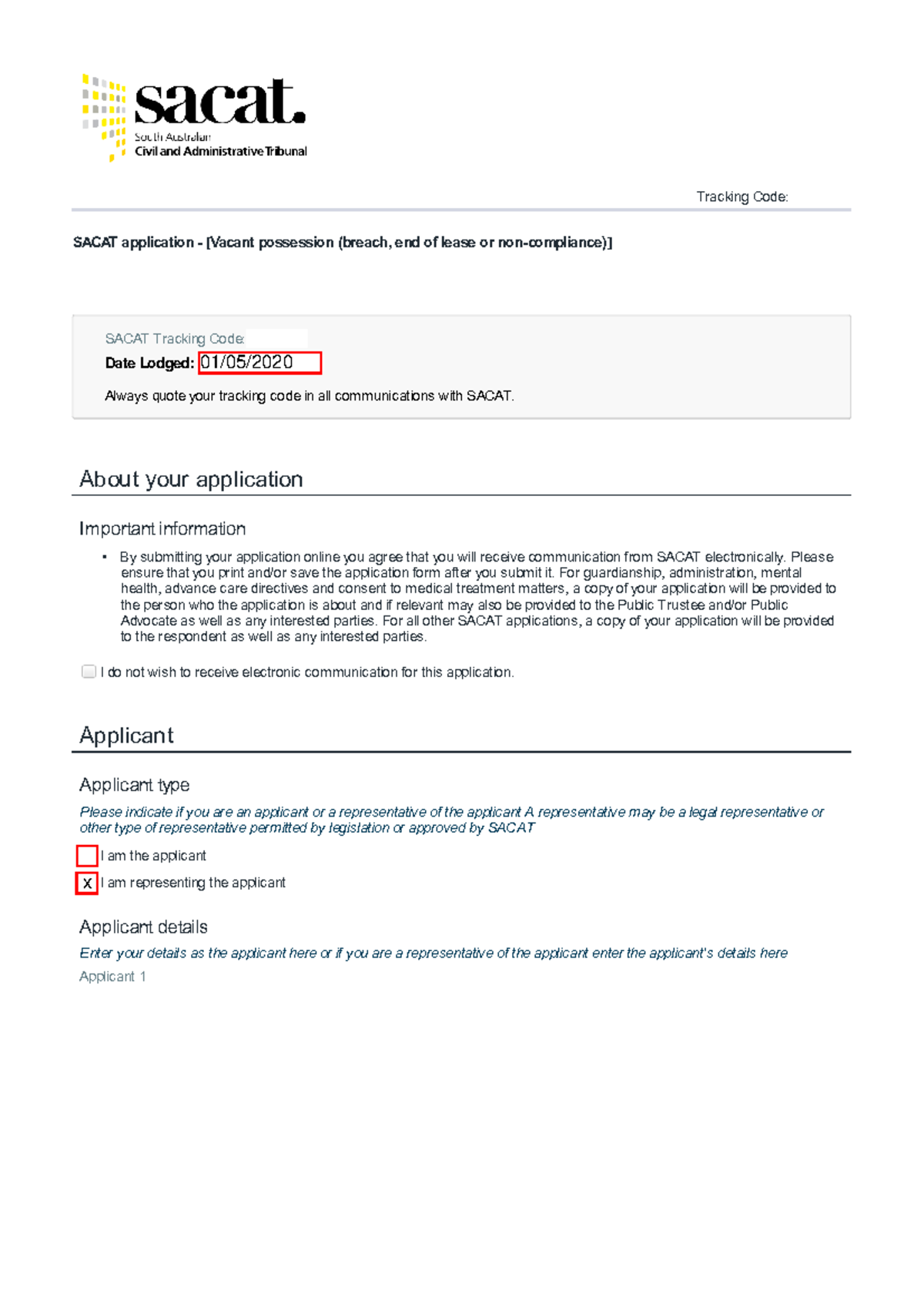 Sacat Application downloadsavefillemail Tracking Code Z39VUV