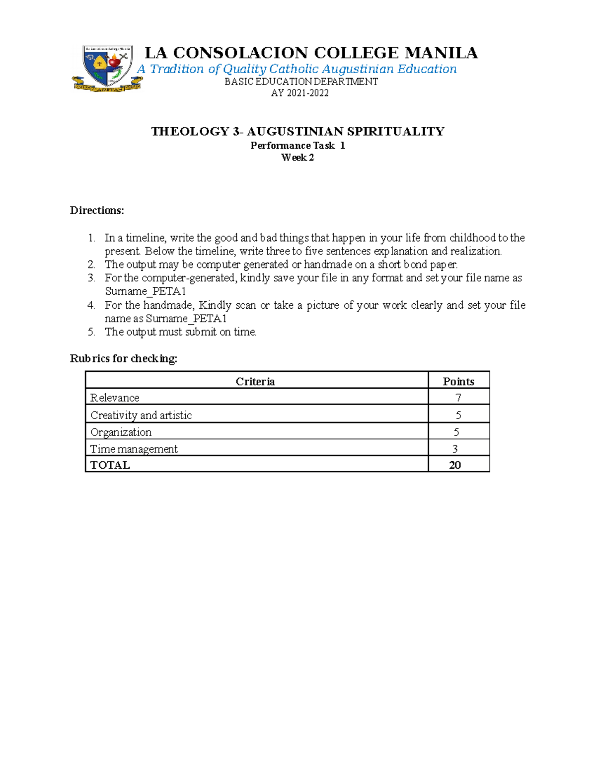 Week 2 PETA1Theology 3PLS HELP FFOR MY ASSIGNMENTS AND NEED TO ANSWER ...