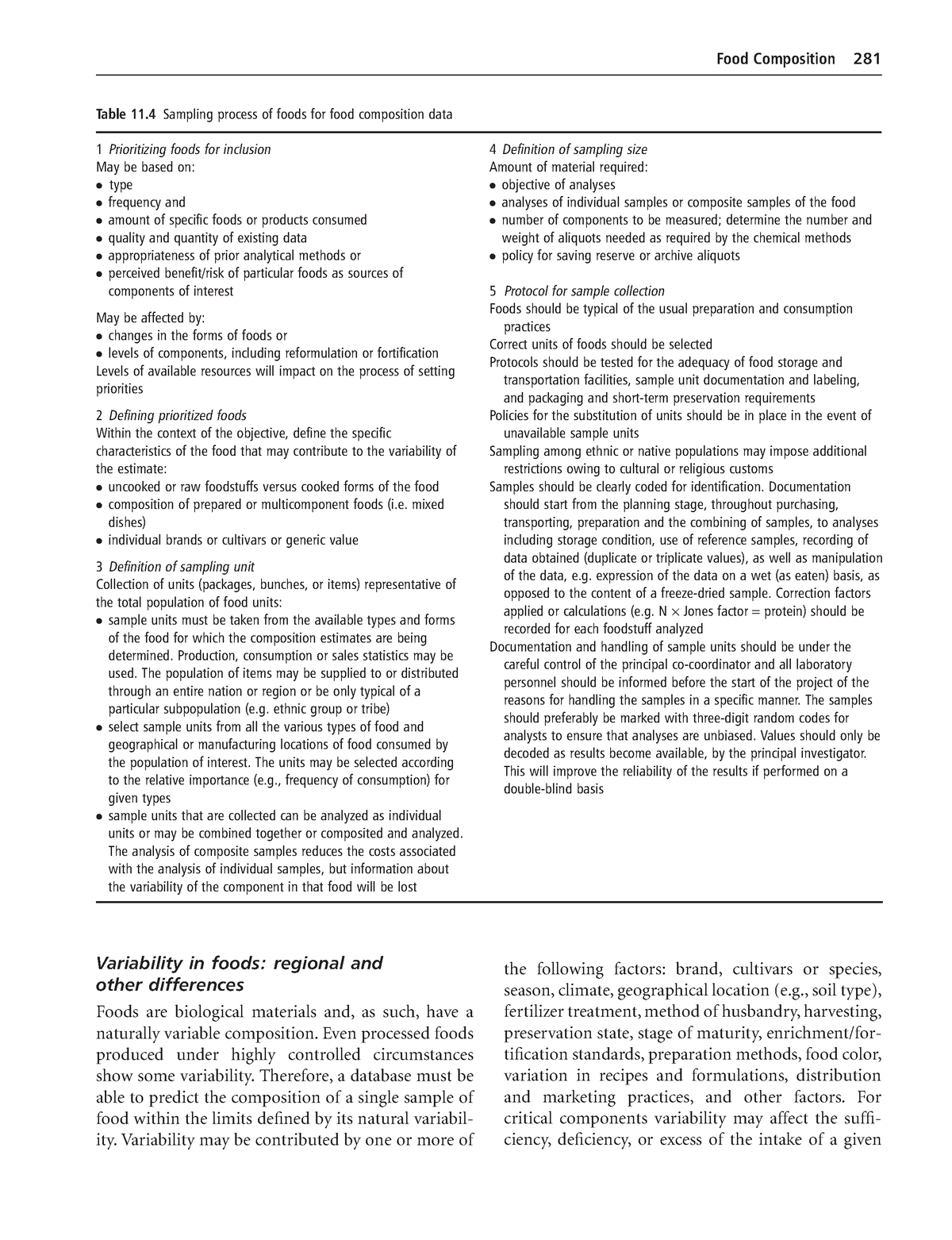 Introduction To Human Nutrition - 15 - Food Composition 281 Variability ...