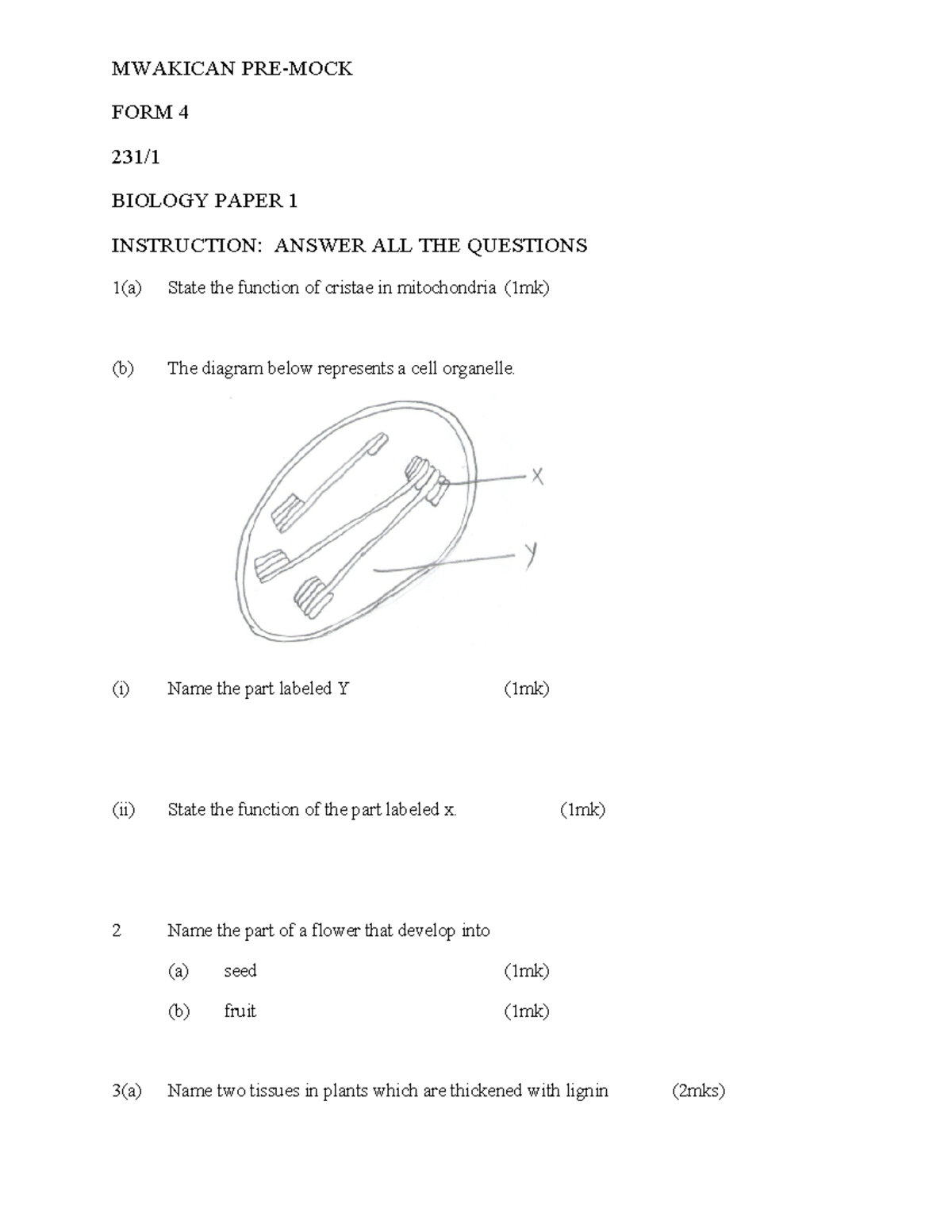 biology essays atika school