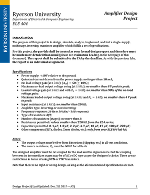 Thevenin Circuit Simplification for Electronics - ELE504 - Toronto Met ...