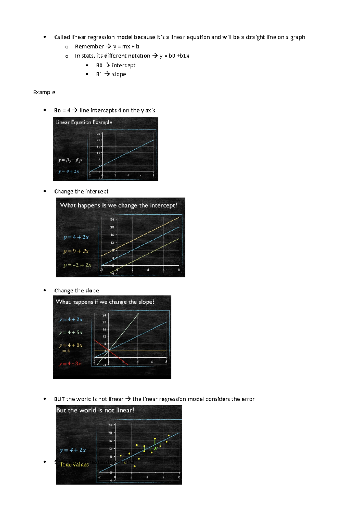 Simple linear regression - Studocu