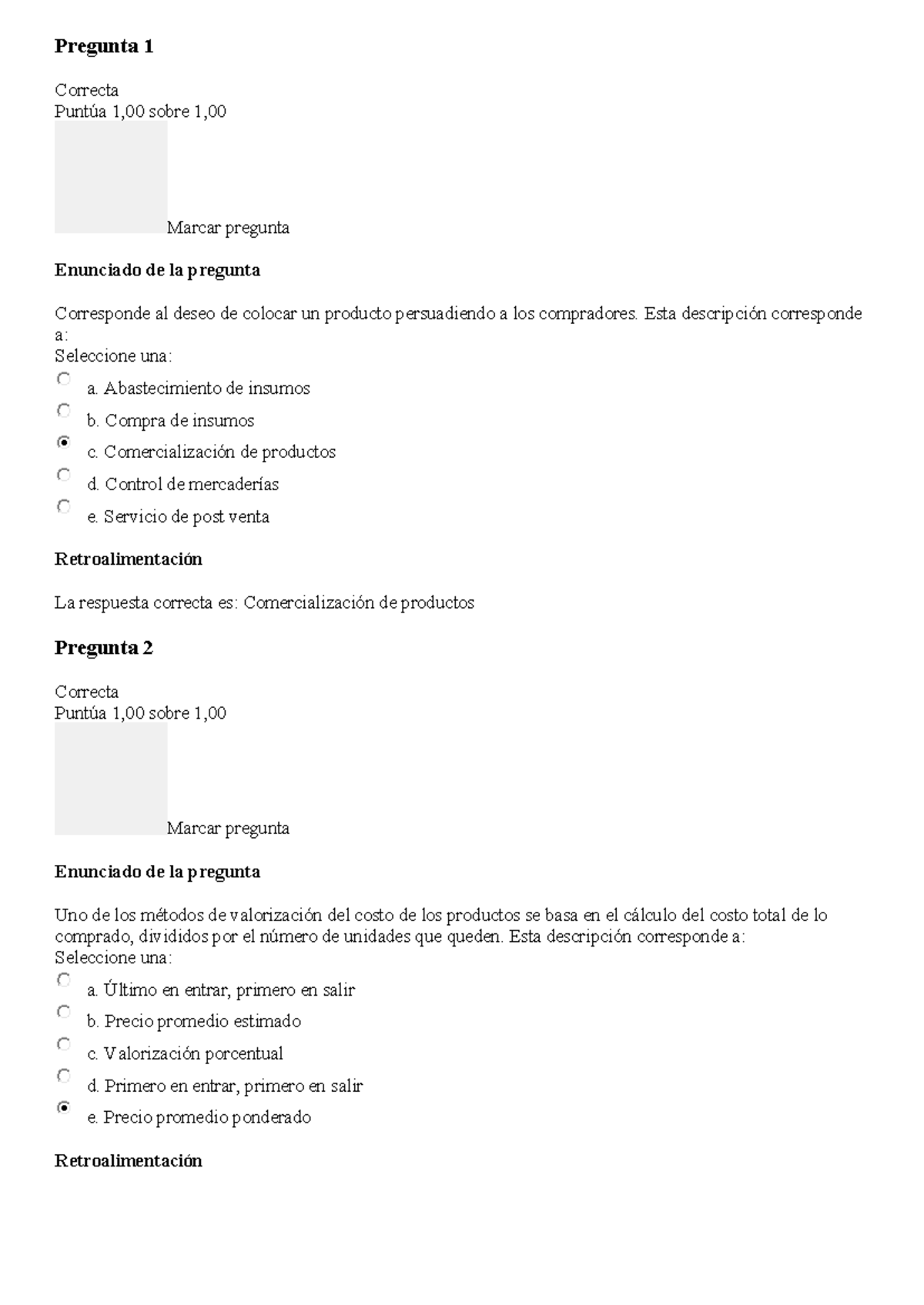 Control DE Inventario Prueba 1 NOTA 7 - Pregunta 1 Correcta Puntúa 1,00 ...