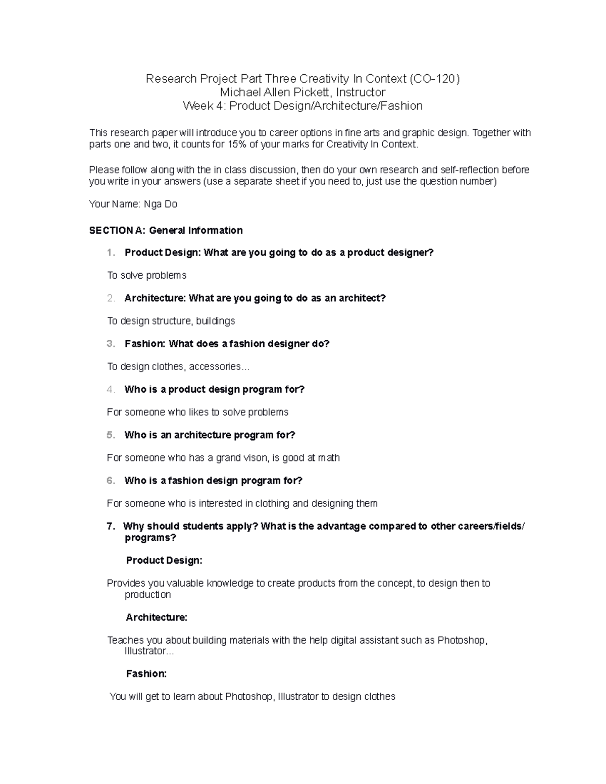 Research Project Part Three Plain Text - Research Project Part Three ...