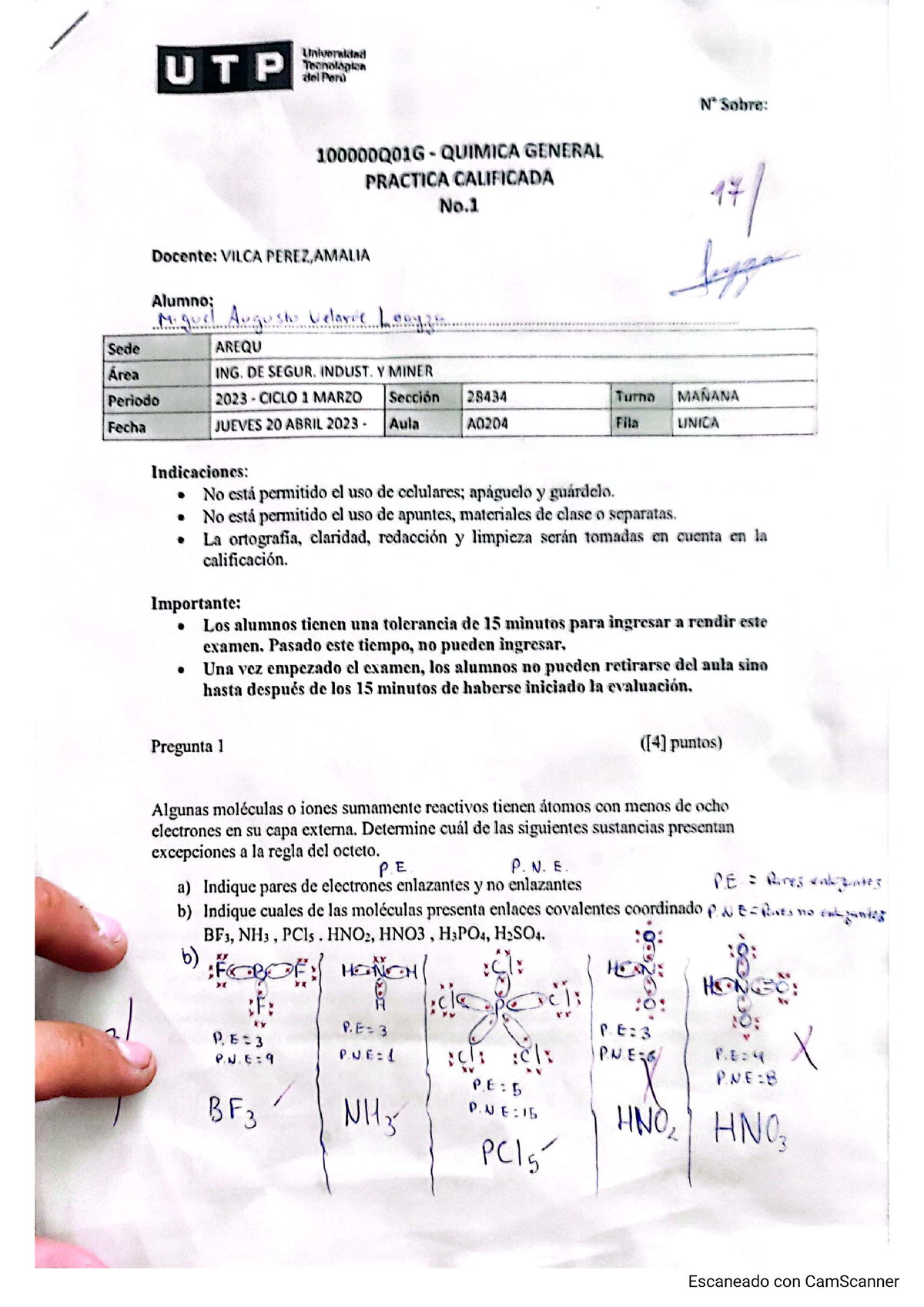 Química Pc1 2023 - Quimica General 17871 - Studocu