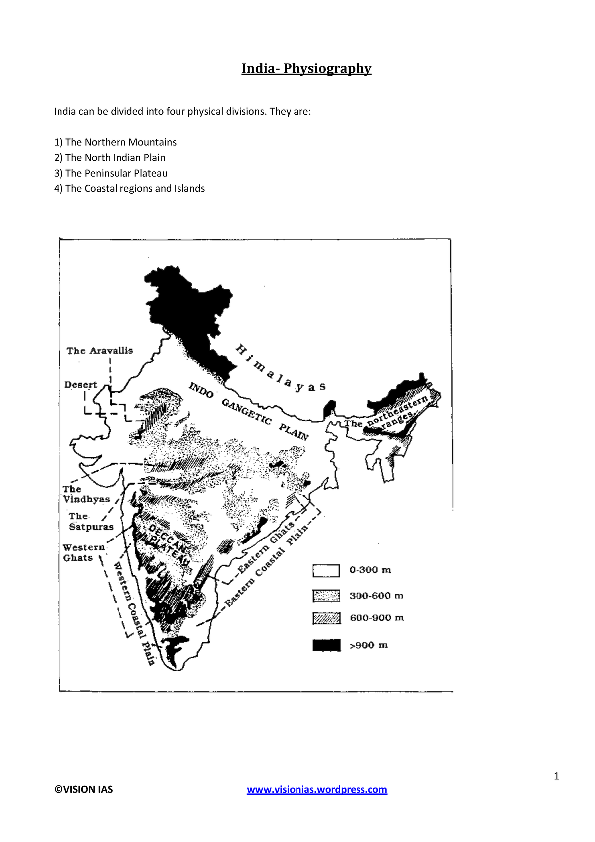 indian-geography-1-india-physiography-india-can-be-divided-into-four