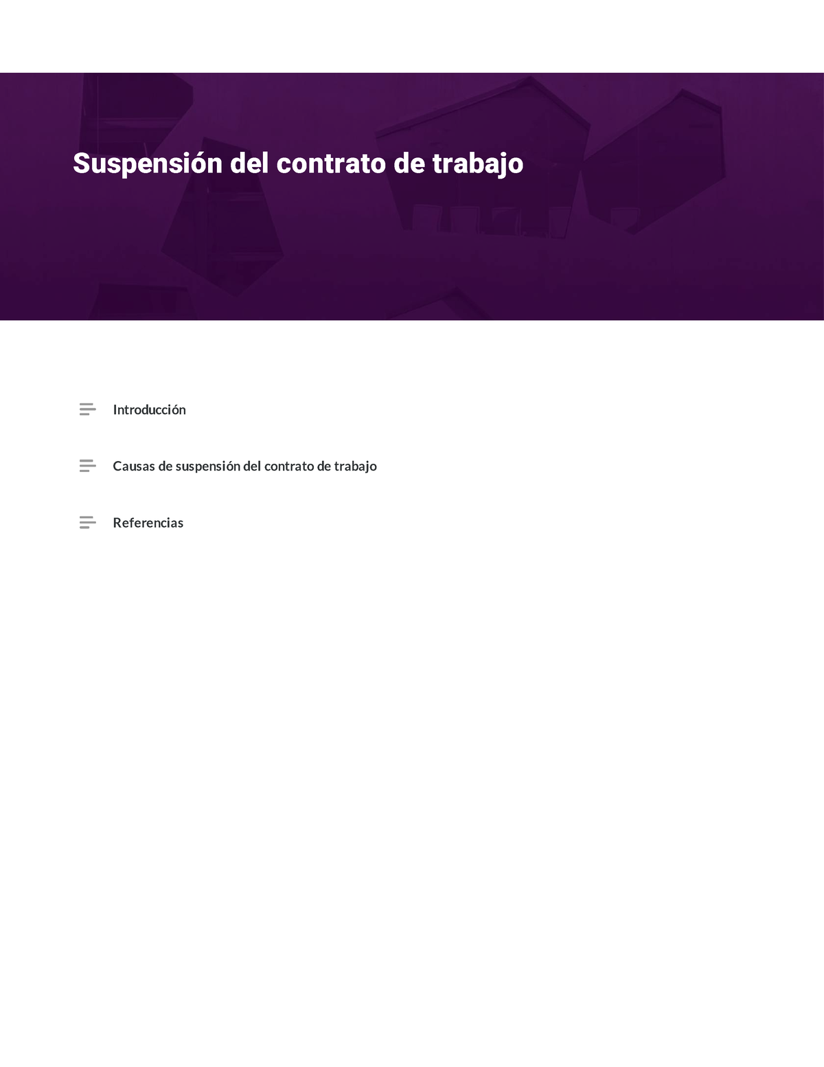 2 Suspensión Del Contrato De Trabajo - Se Pueden Enumerar Las ...