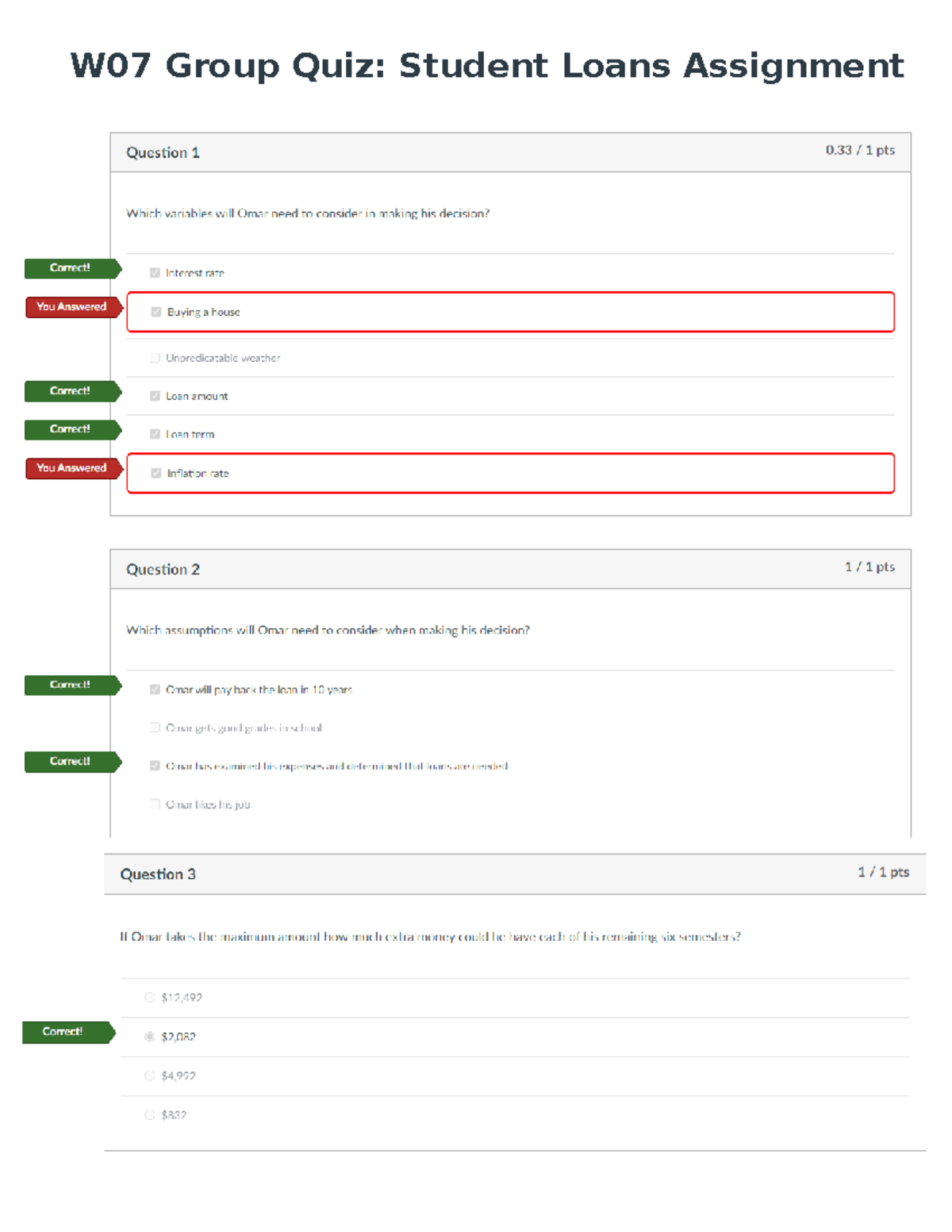 w07 group problem solving student loans assignment