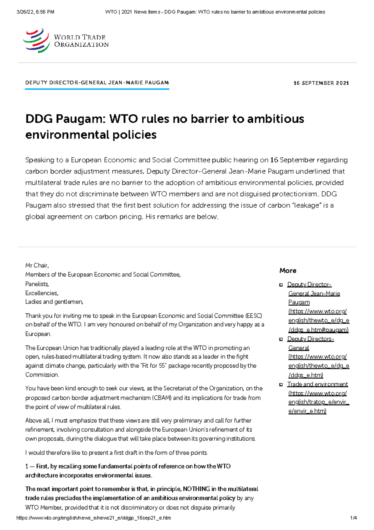 WTO 2021 News Items - DDG Paugam WTO Rules No Barrier To Ambitious ...