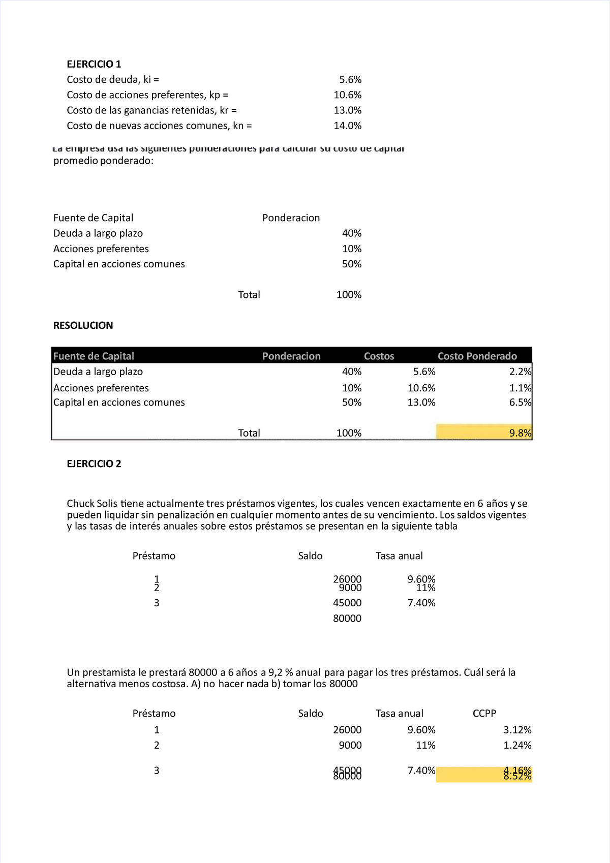Ejercicios resueltos del curso de finanzas III - EJERCICIO 1EJERCICIO 1 ...