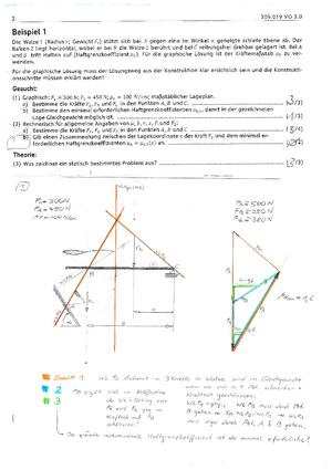 Mechanik 1 Peer Review Aufgabe 3 - Aufgabe 3 Theoriefragen 1 ...