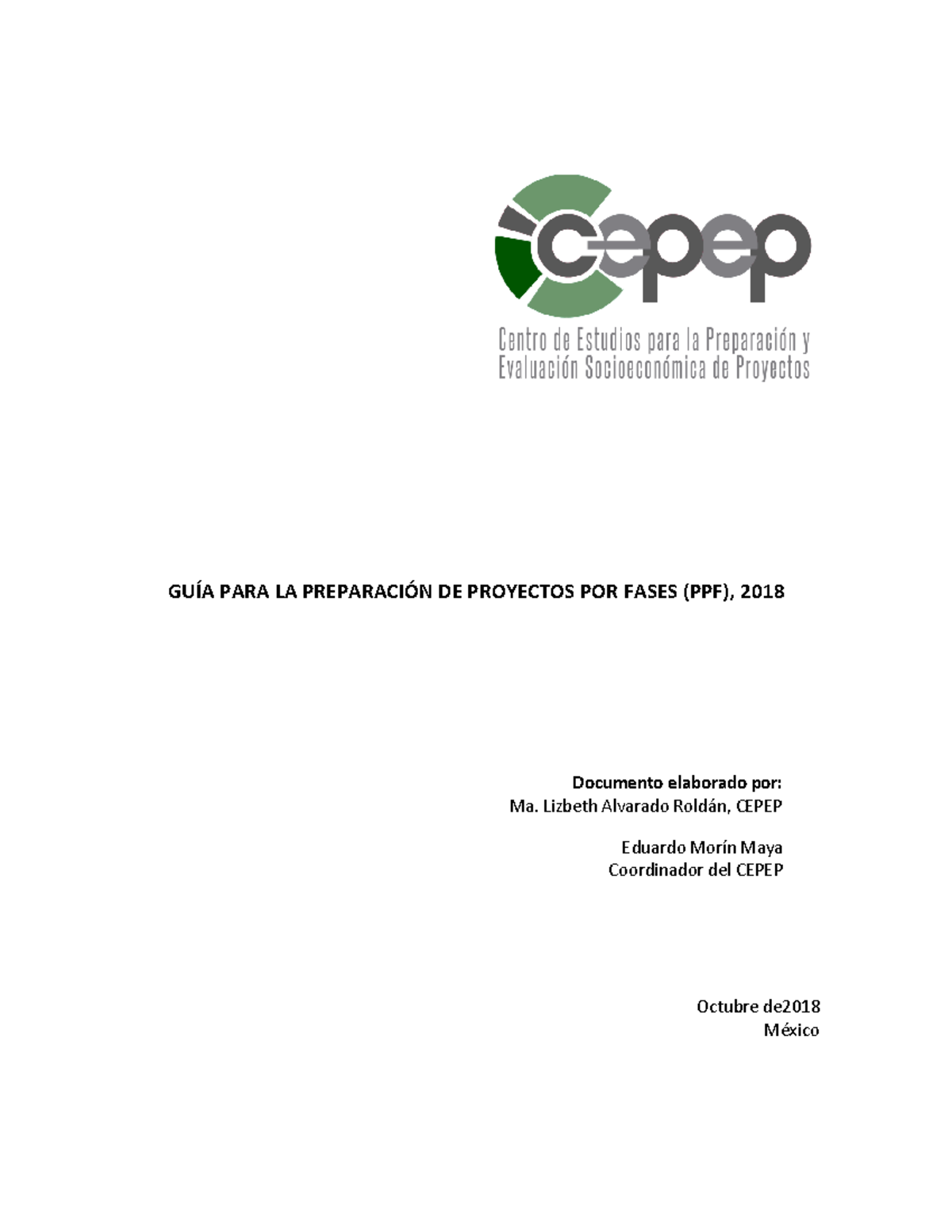 05 - Guía Para La Preparación De Proyectos Por Fases - Cepep - GUÕA ...