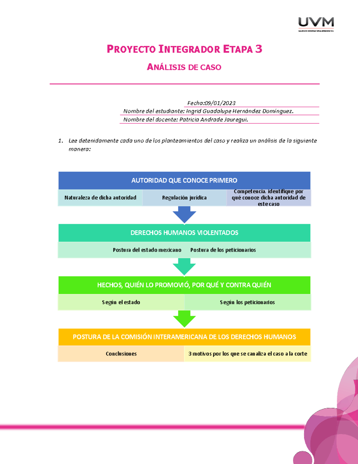 Actividad 9 derechos humanos PROYECTO INTEGRADOR ETAPA 3 ANÁLISIS DE