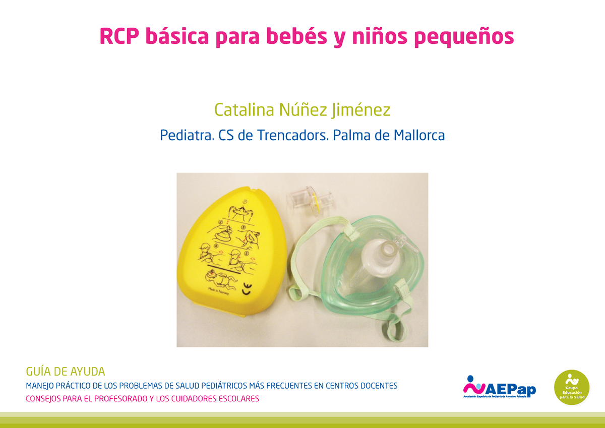 18 Rcp Basica Niños Rcp Pediatrica Grupo Educación Para La Salud 9821