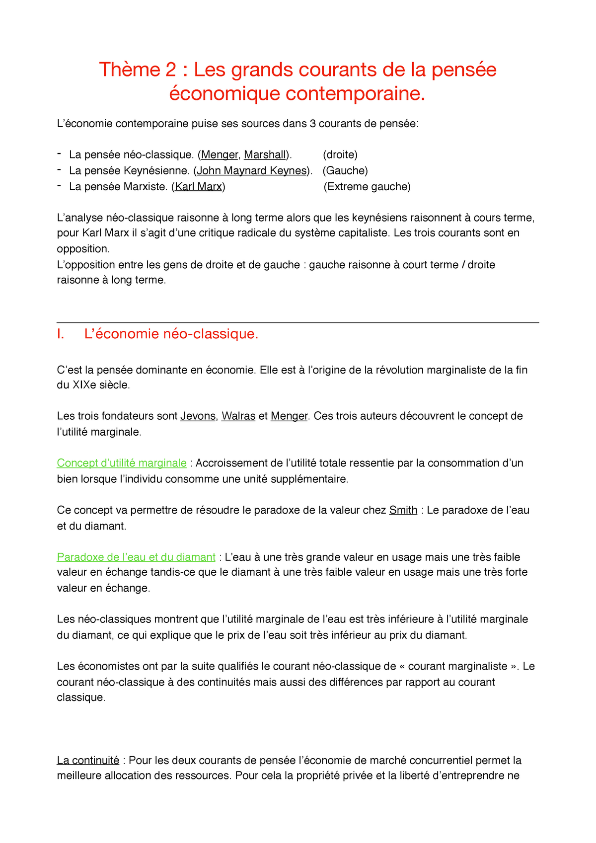 Introduction à L'économie Politique Thème 2 Chapitre 1 - Thème 2 : Les ...