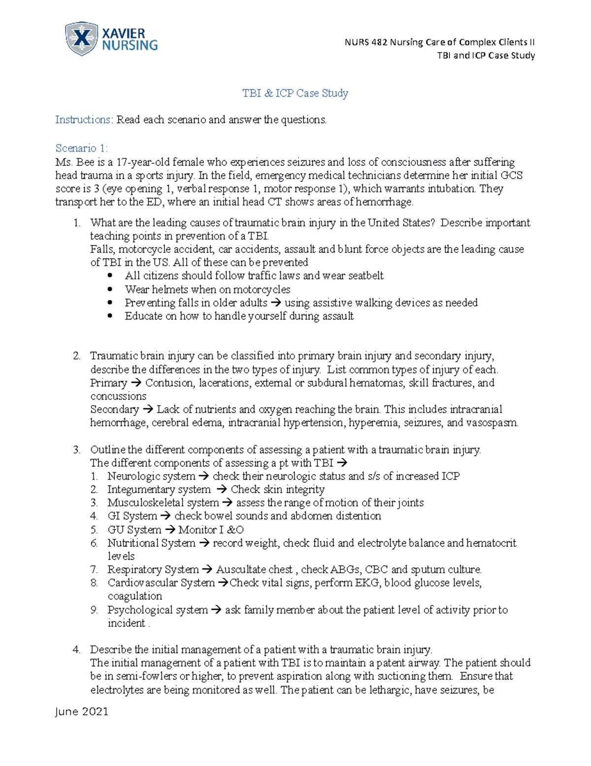 case study of tbi