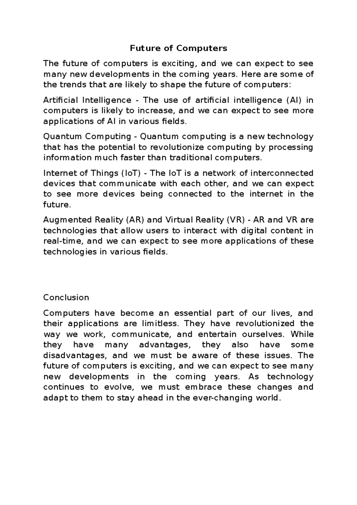 Future of Computers - learning modules about computer - Future of ...