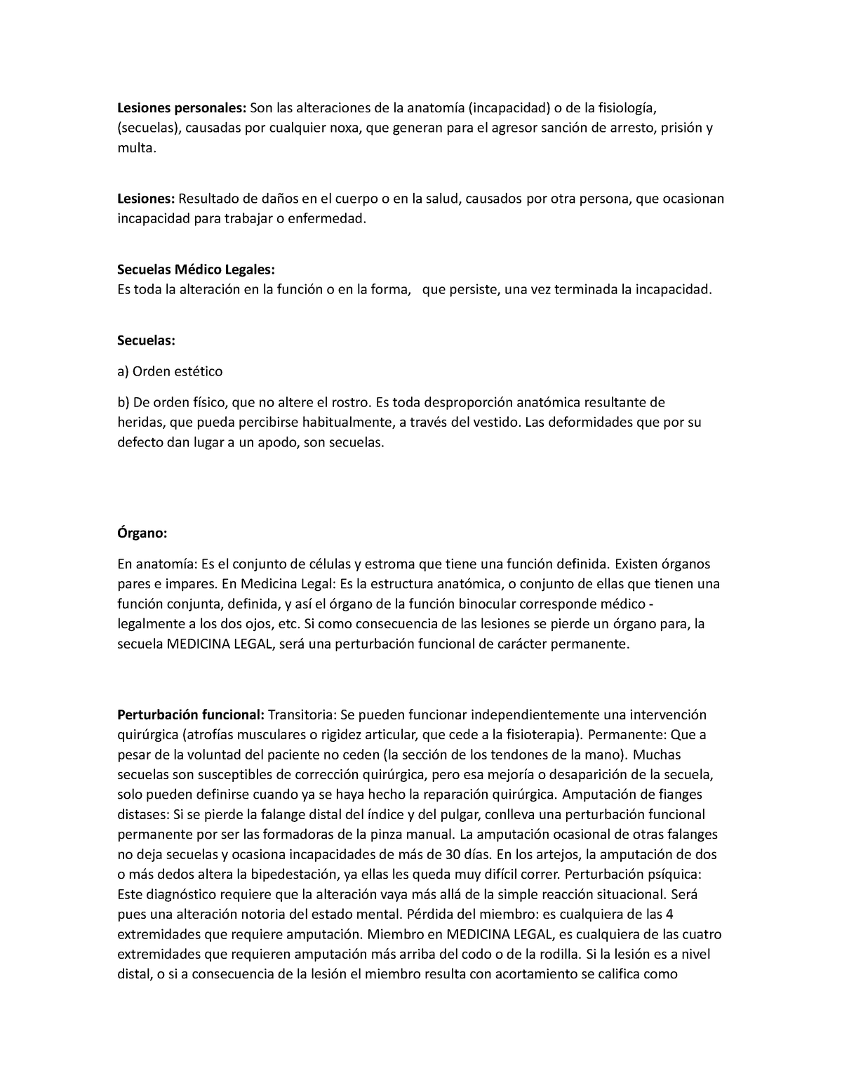 Lesionologia - Generalidades de las lesiones, clasificacion y ...