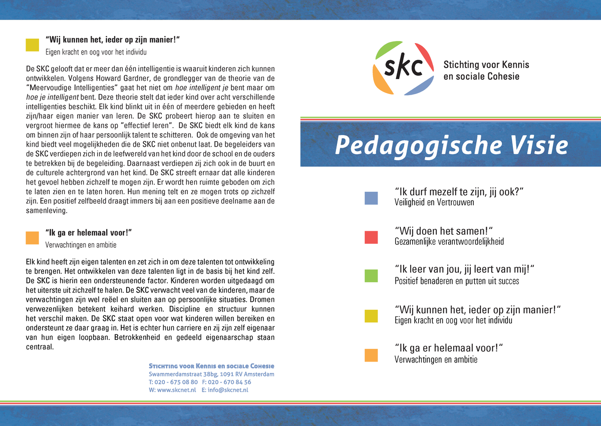 Pedagogische Visie Print - Pedagogische Visie Veiligheid En Vertrouwen ...