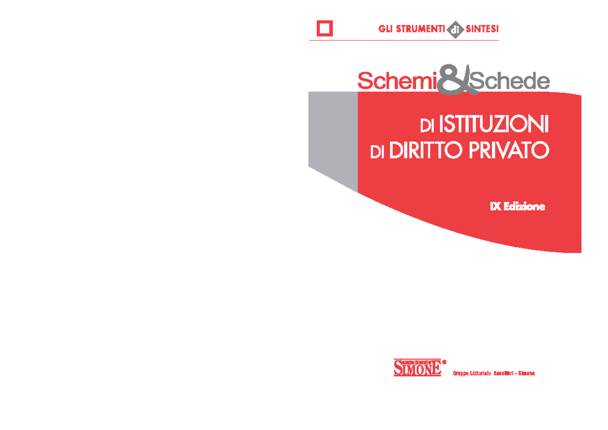 schemi-e-schede-istituzioni-di-diritto-privato - - Studocu