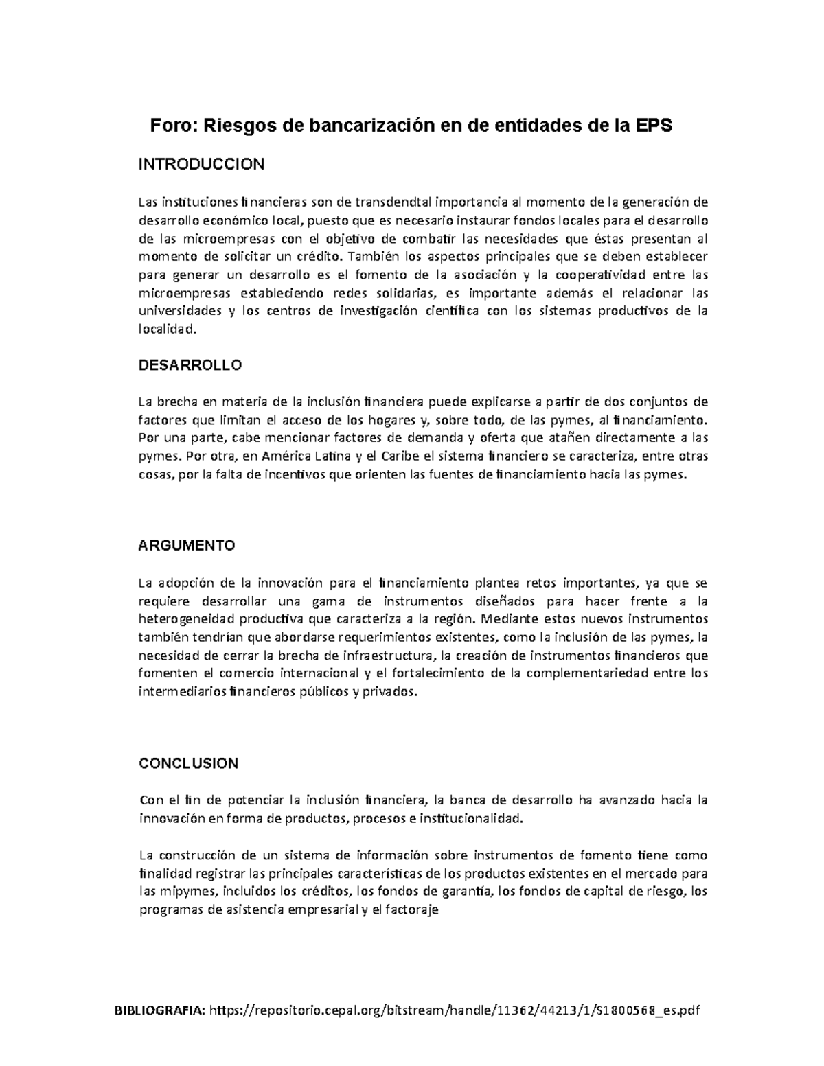 Foro Costos Relevantes E Irrelevantes Foro Riesgos De Bancarizaci n 