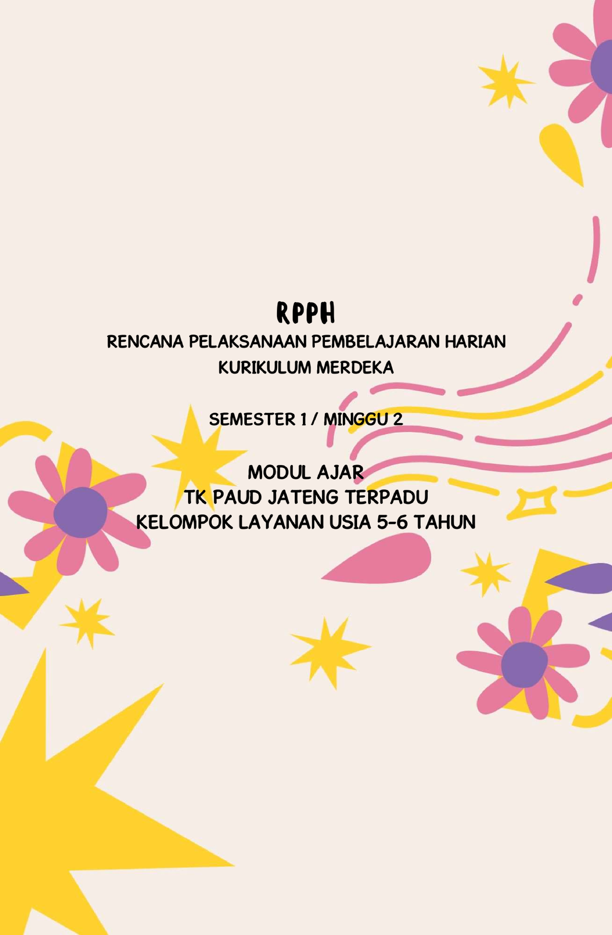 Modul Ajar RPPH TK B 5 6 Tahun Kurmer Smt1 Minggu 02 - Kultur Jaringan ...