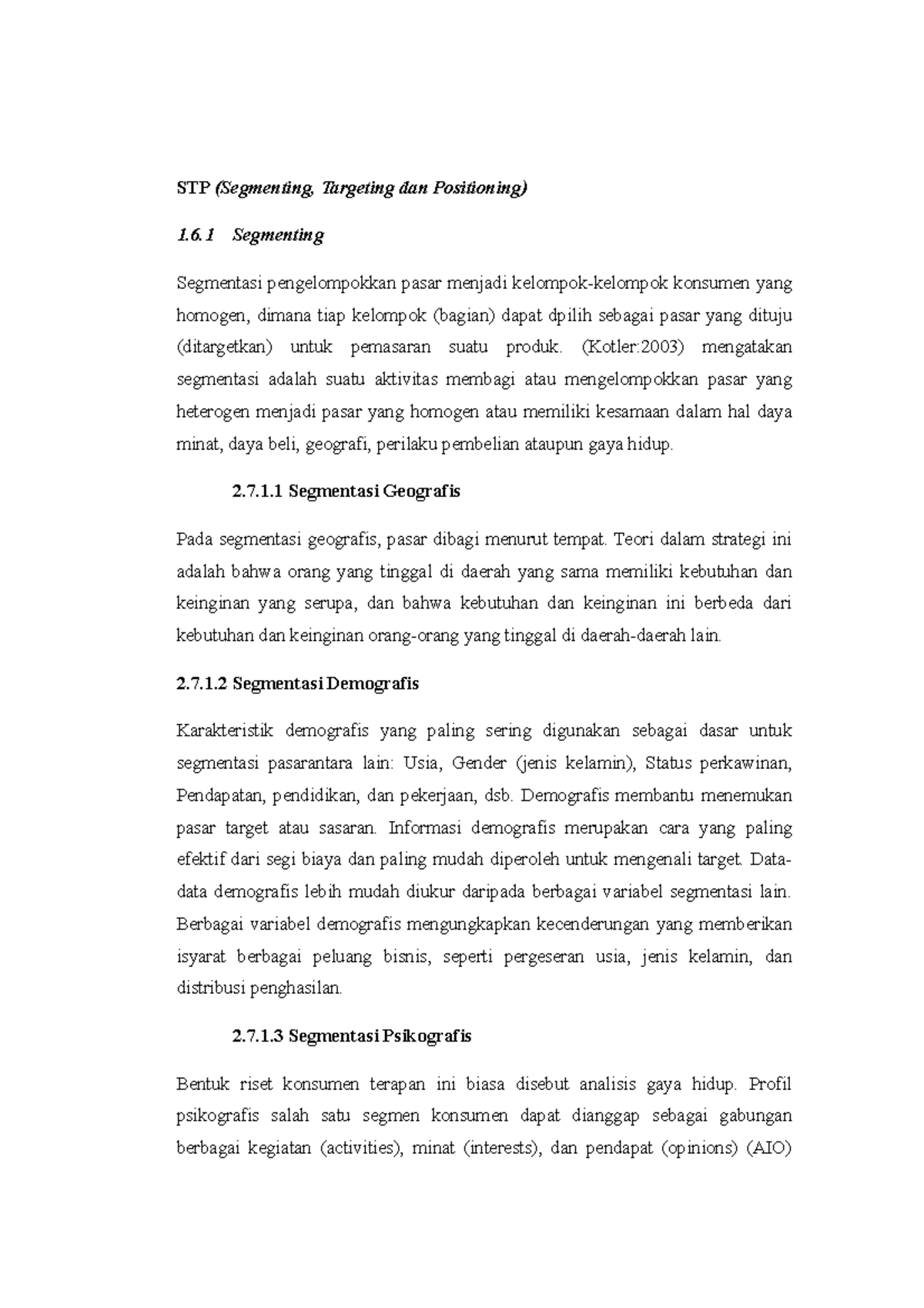 STP (Segmenting, Targeting dan Positioning) - 6 Segmenting Segmentasi ...