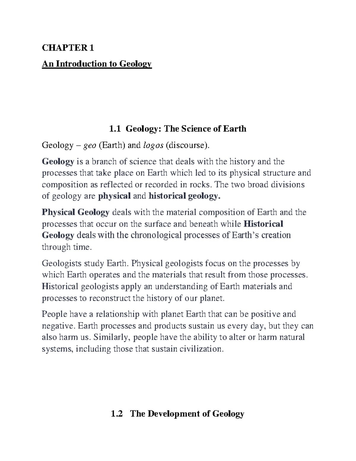 Essentials Of Geology - Chapter 1 - An Introduction To Geology ...