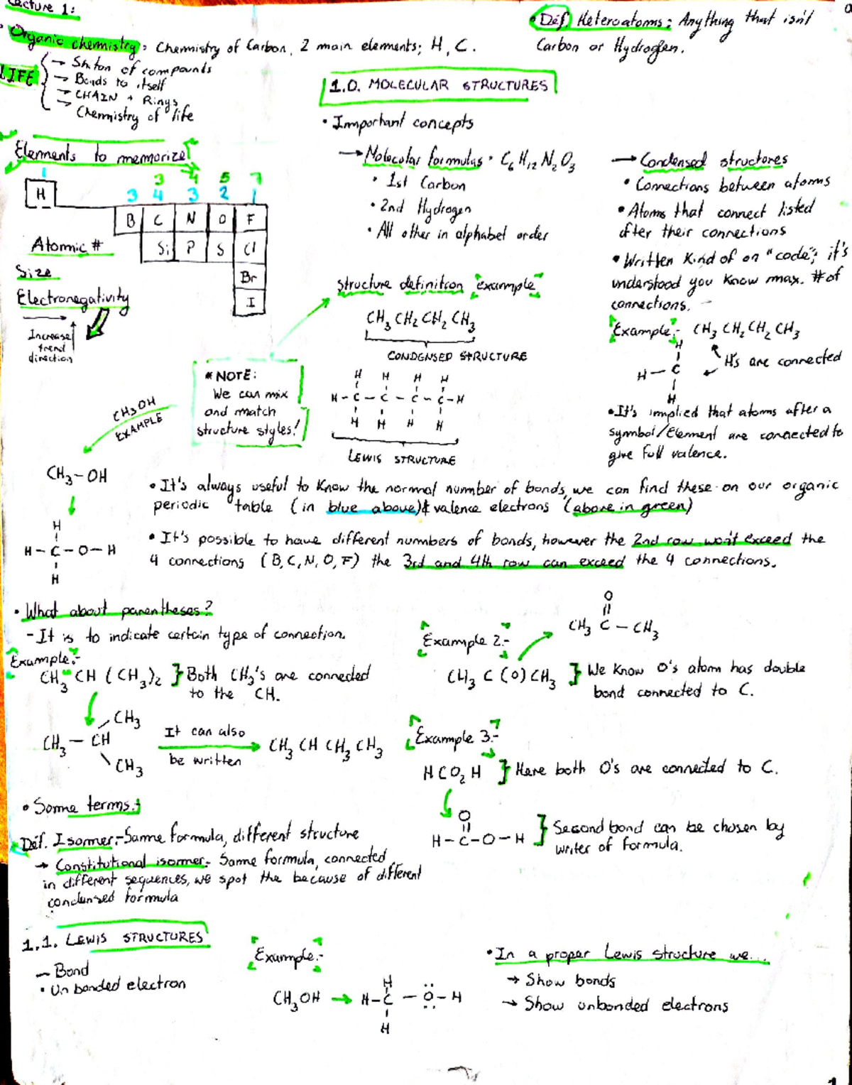 Chem Notes - CHM1321 - Studocu