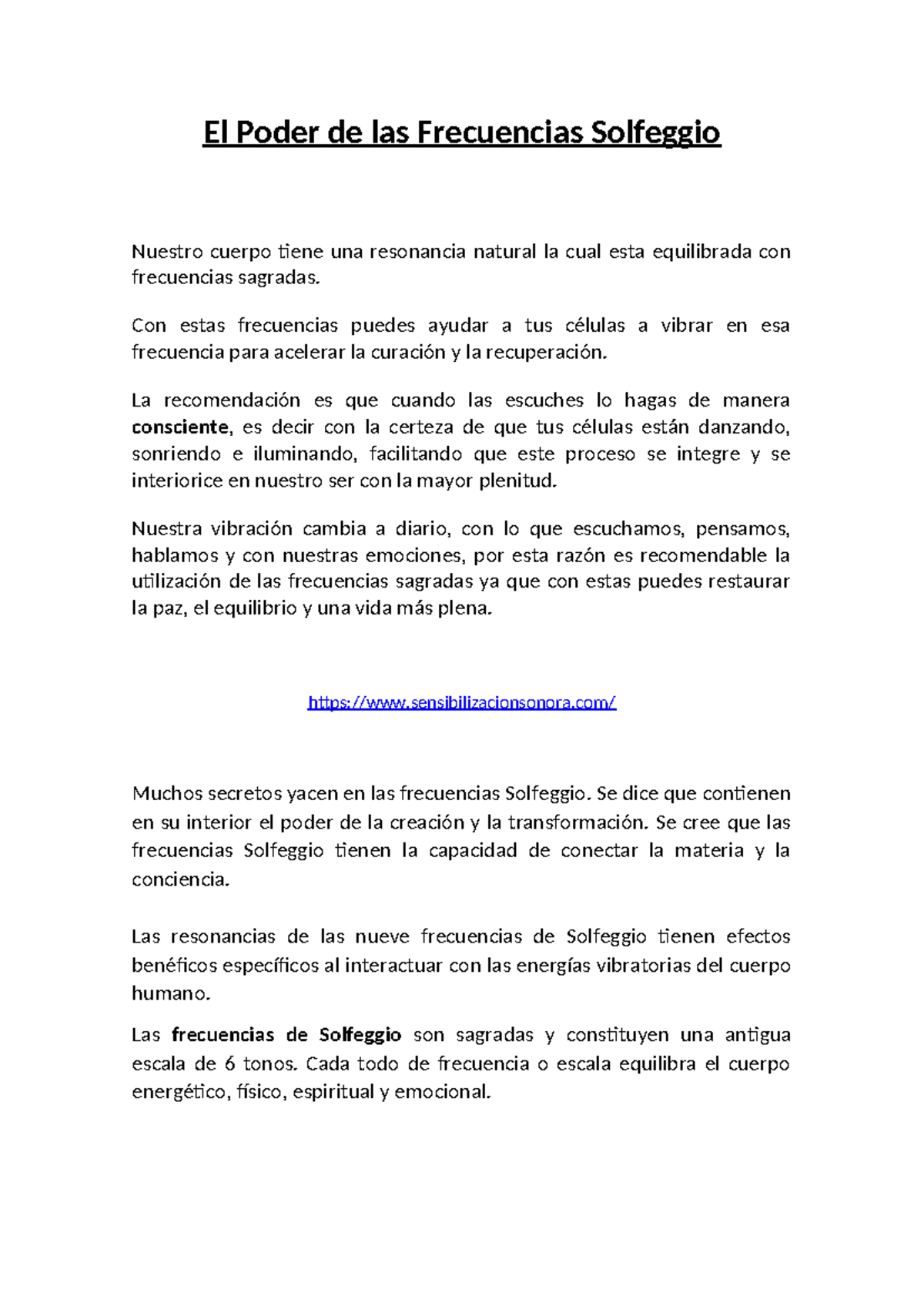 El Poder de las Frecuencias Solfeggio - Con estas frecuencias puedes ...