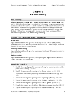 Ch 5 Terminology outline - Chapter 5 Medical Terminology Unit Summary ...