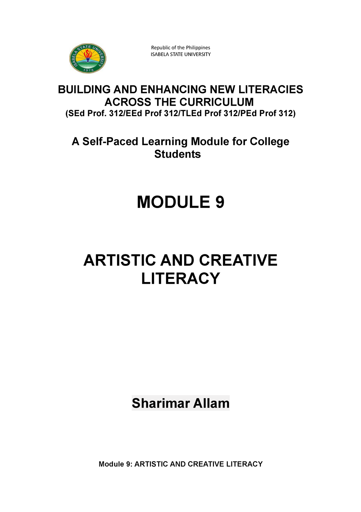 characteristics of artistically literate students