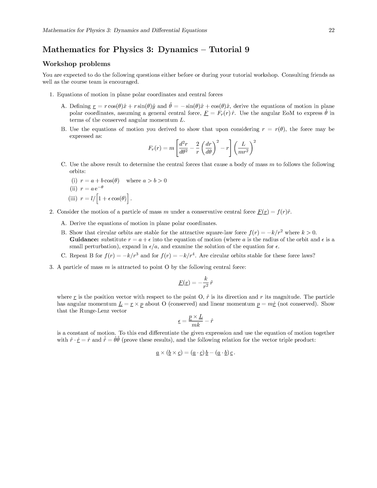 Dynamics Worksheet 9 Engr 243 Studocu