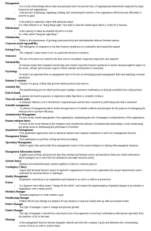Organization and Management - Organization and Management Human ...