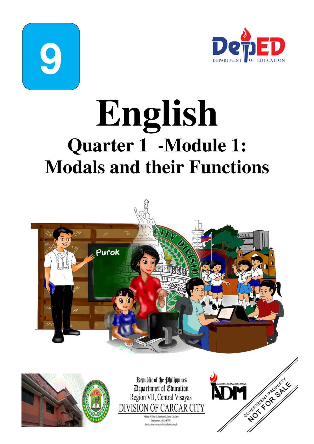 Copy Of English-9 SLM Q1 W1 M1 V1 - I 9 English Quarter 1 -Module 1 ...