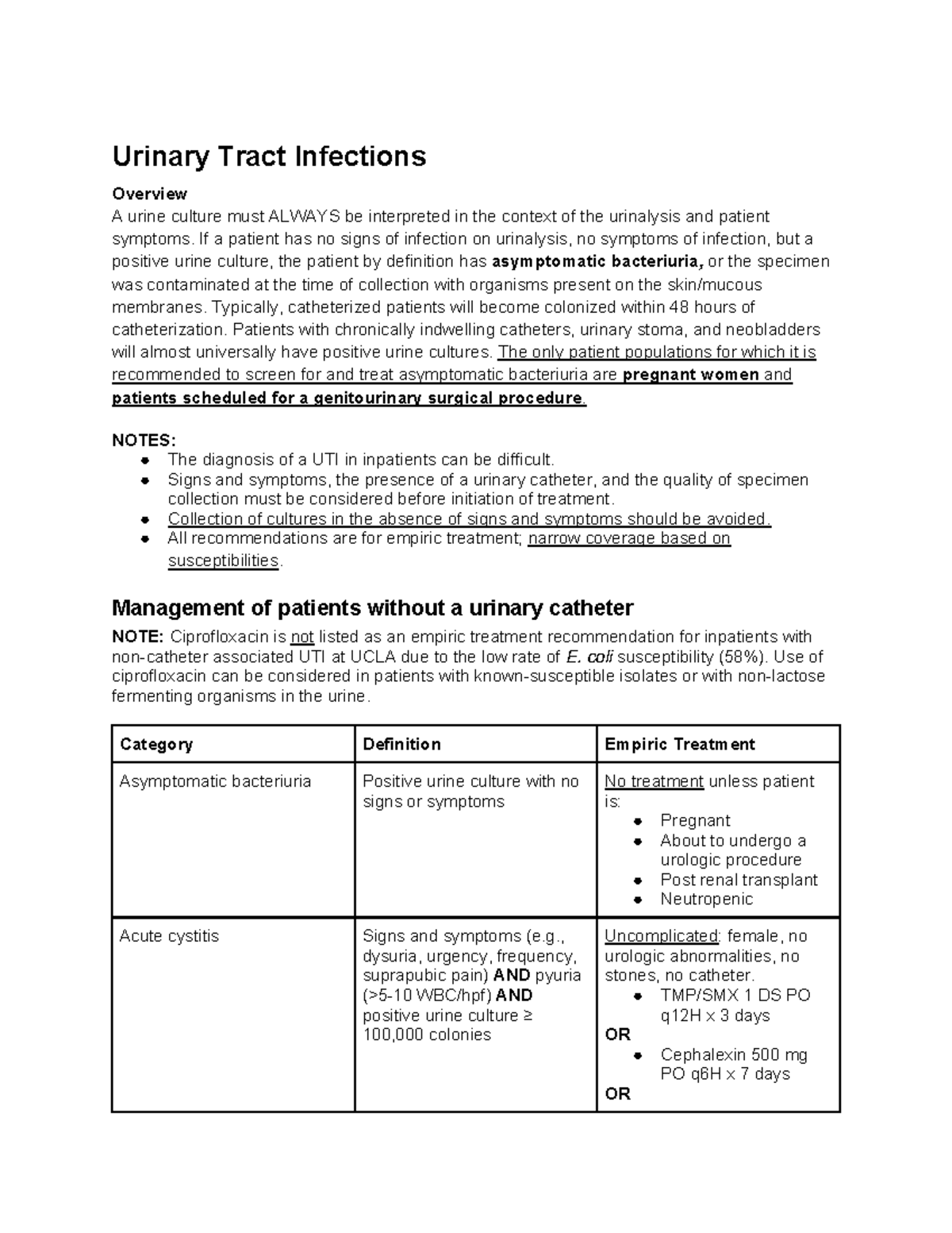 Urinary Tract Infections - Urinary Tract Infections Overview A urine ...