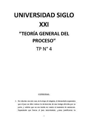 Teoría General Del Proceso - Ferreyra De De La Rúa - Tomo II - Teoría ...