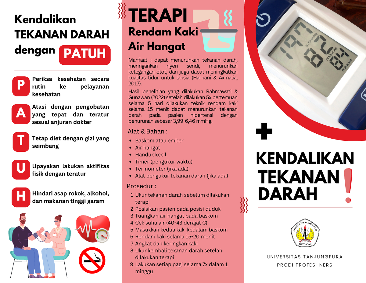 Leaflet Hipertensi Kendalikan U N I V E R S I T A S T A N J U N G P U