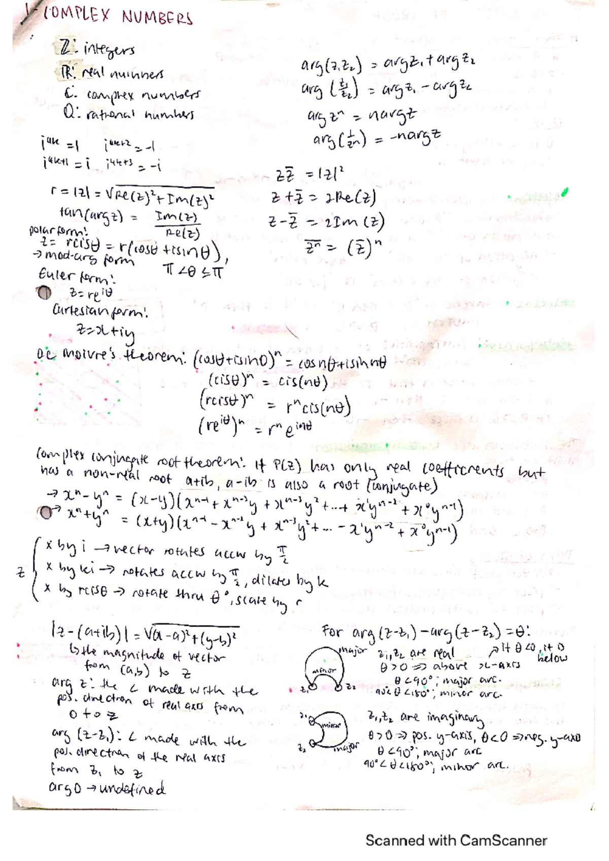 hsc mathematics extension 2 summary - MA1 - Studocu