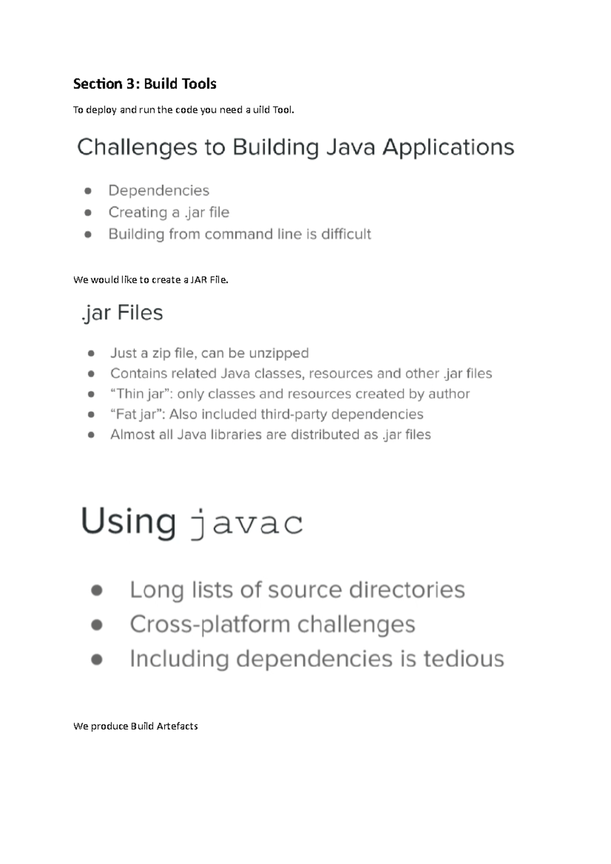 Section 3 Build Tools - This a re lecture notes - Section 3: Build ...