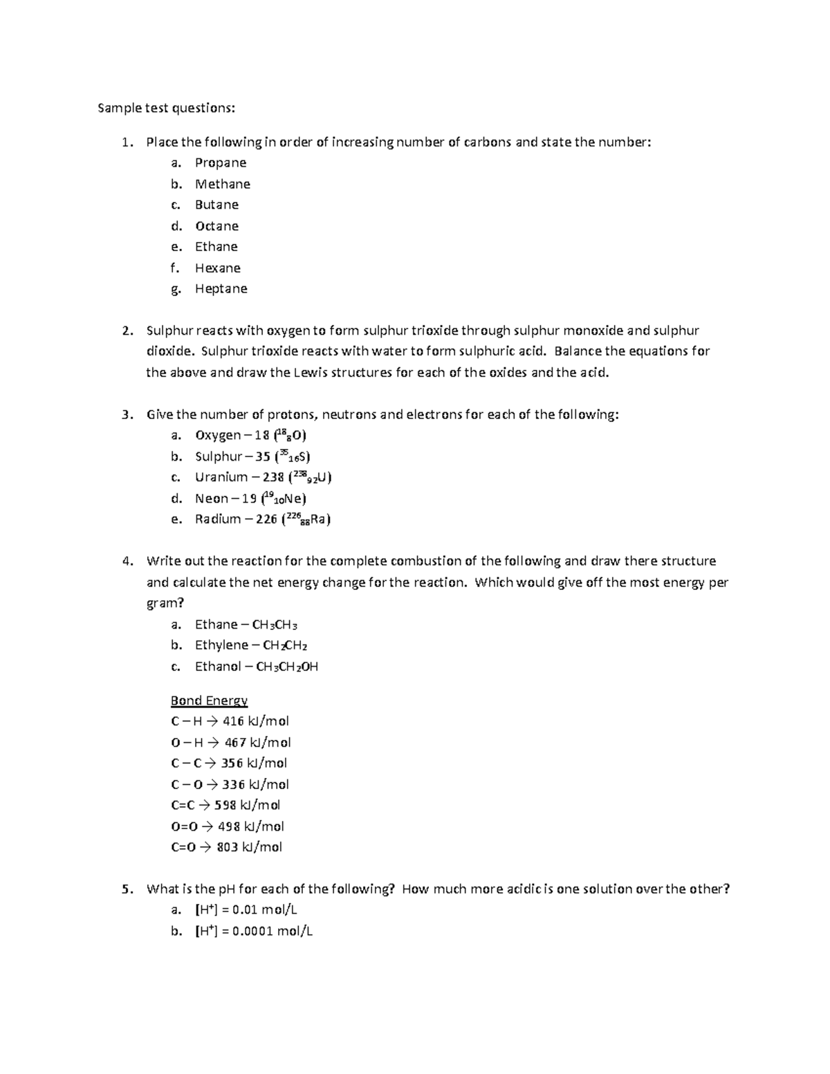 Trial+Midterm CHY 599 - Trial+Midterm CHY 599 midterm review notes ...