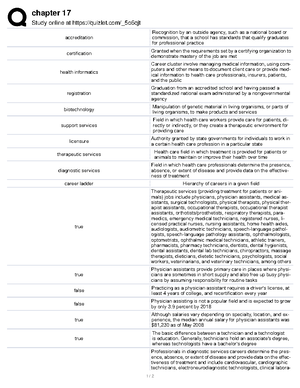 Intro To Health Professions Test 1 - Study Online At Quizlet/_81zr When ...