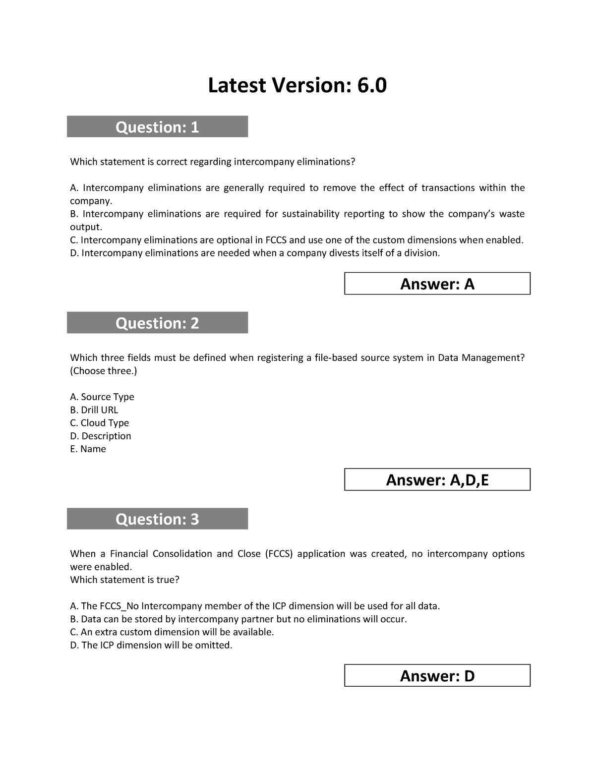 You Can Try Free Oracle 1Z0-1081-22 Exam Dumps - Latest Version: 6. Question:  1 Which statement is - Sns-Brigh10