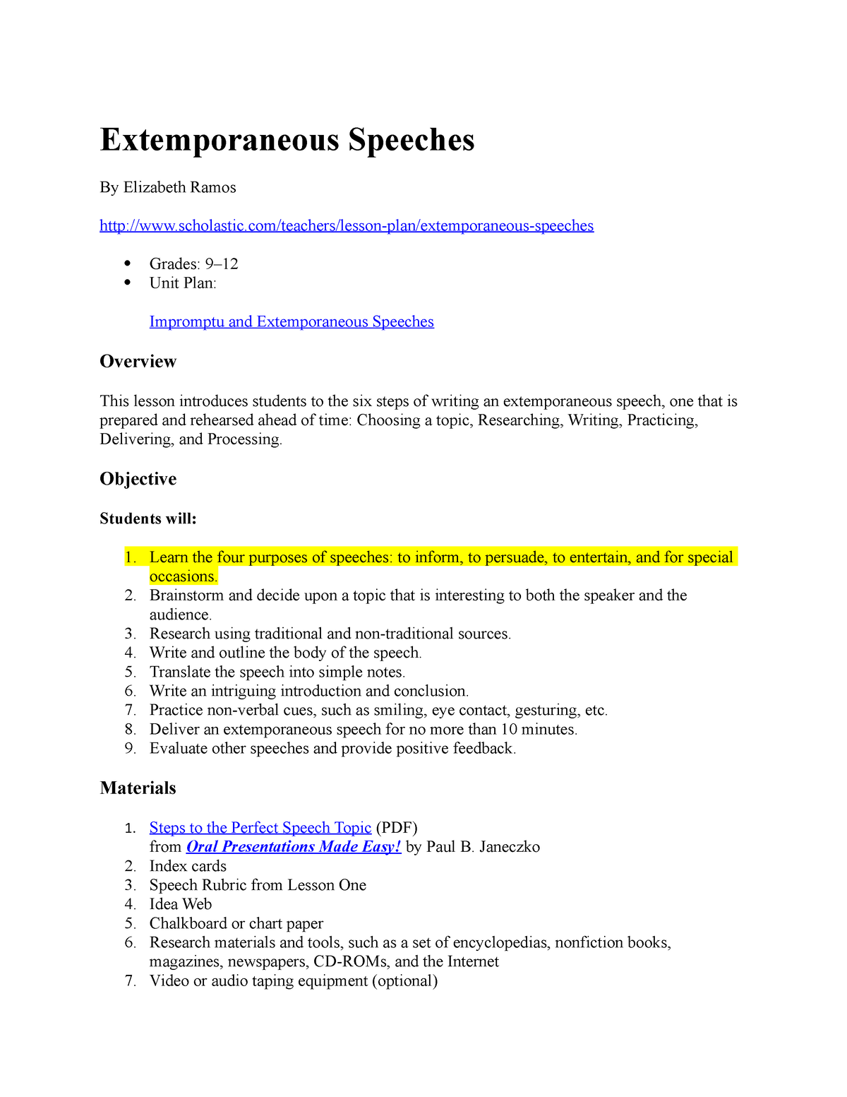 lesson-plan-extemporaneous-speeches-extemporaneous-speeches-by