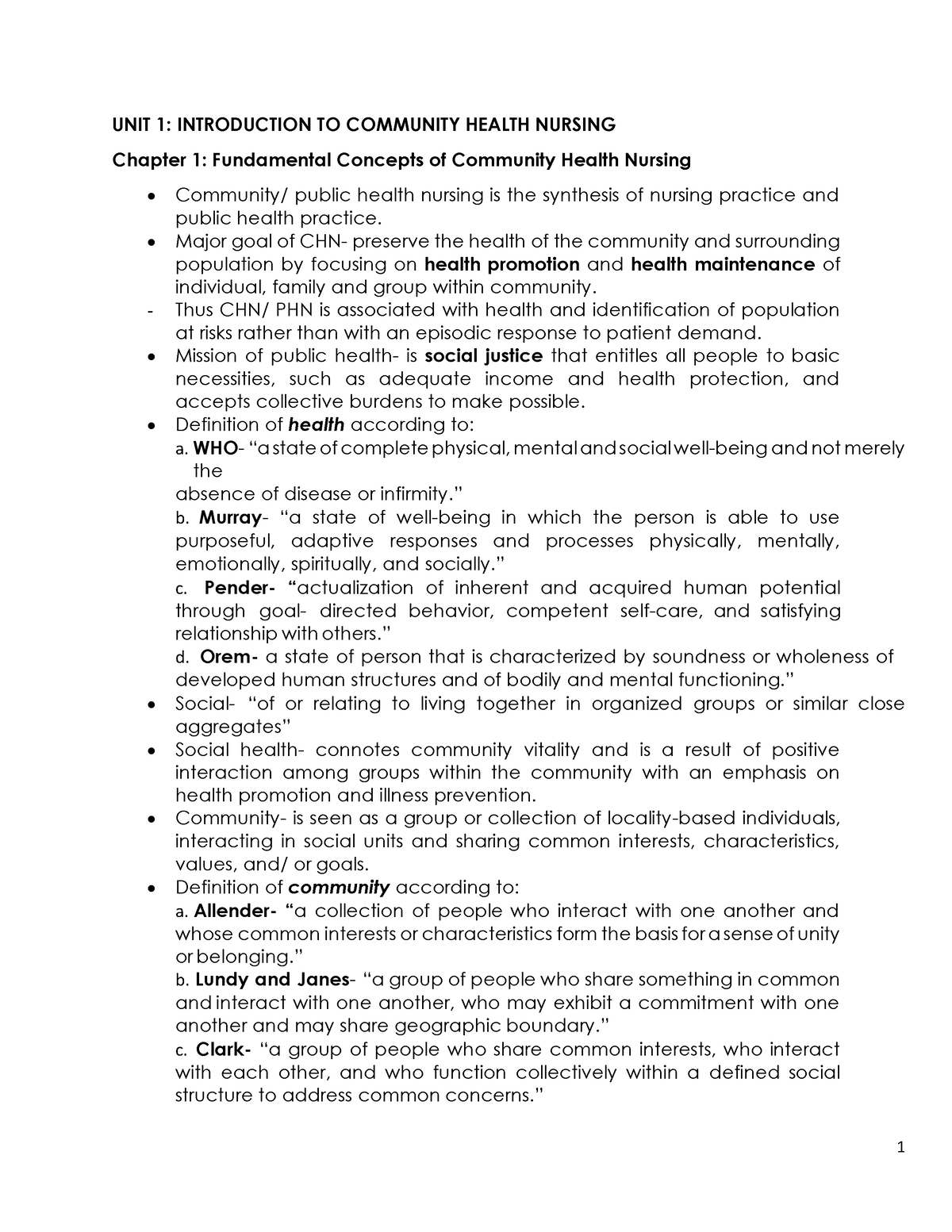 community health nursing thesis pdf